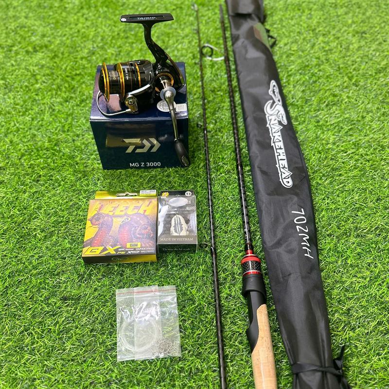   Tặng Dù+Nhái TNQ+Khóa leader Combo Máy Daiwa MG Z + Cần TNQ Tặng Dù + Nhái TNQ+ khóa leader ,câu lure  cần câu lure máy câu đứng 