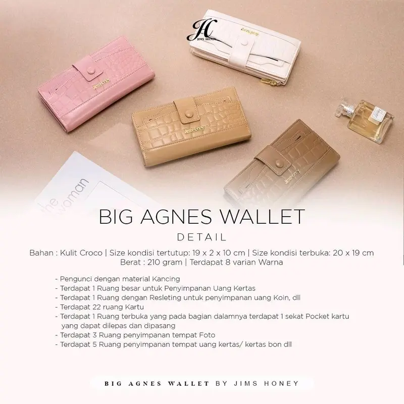 JIMS HONEY DOMPET PANJANG BIG AGNES WALLET 2