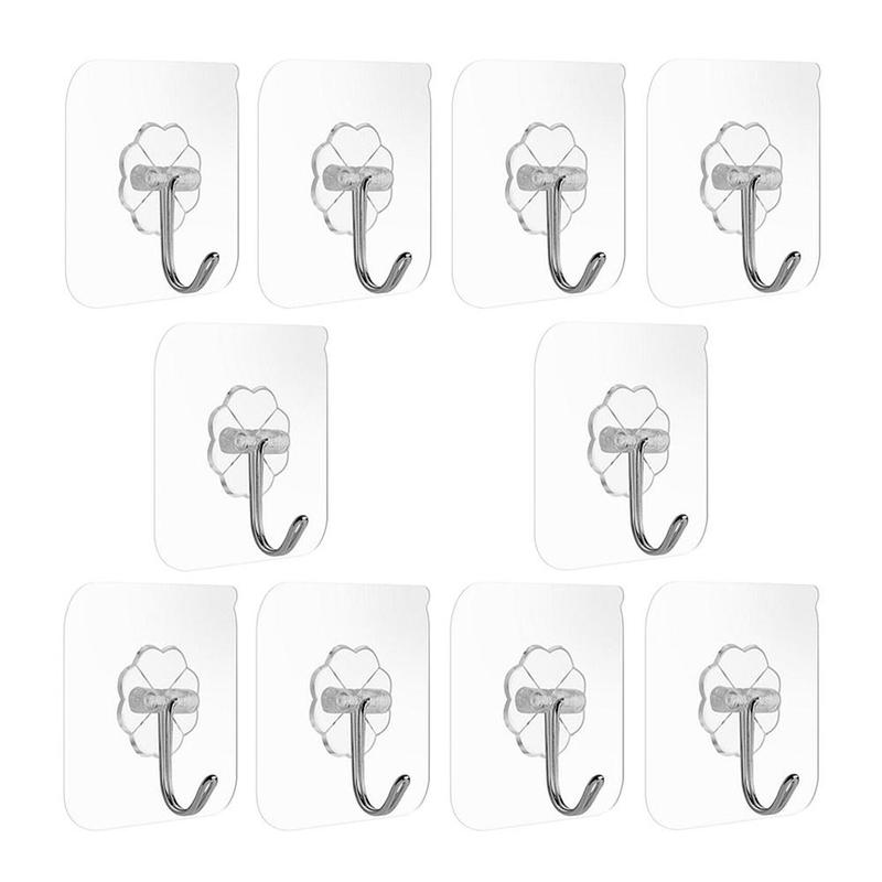 Product Introduction of Móc Dính Không Cần Đục Lỗ, 20 Cái, Chất Liệu Acrylic Trong Suốt, Thích Hợp Sử Dụng Tại Nhà 23