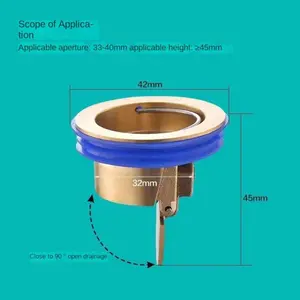 Daphne Katup Penutup Saluran Air Wastafel Dapur / Kamar Mandi Satu