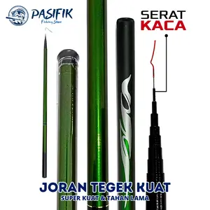 Pusat Alat Pancing - Joran Tegek 1.8M-6.3M Kualitas Tinggi Super Ringan Serat Kaca Joran Pancing Portabel Teleskopik Joran Pancing Joran Tegek Tongkat Mancing