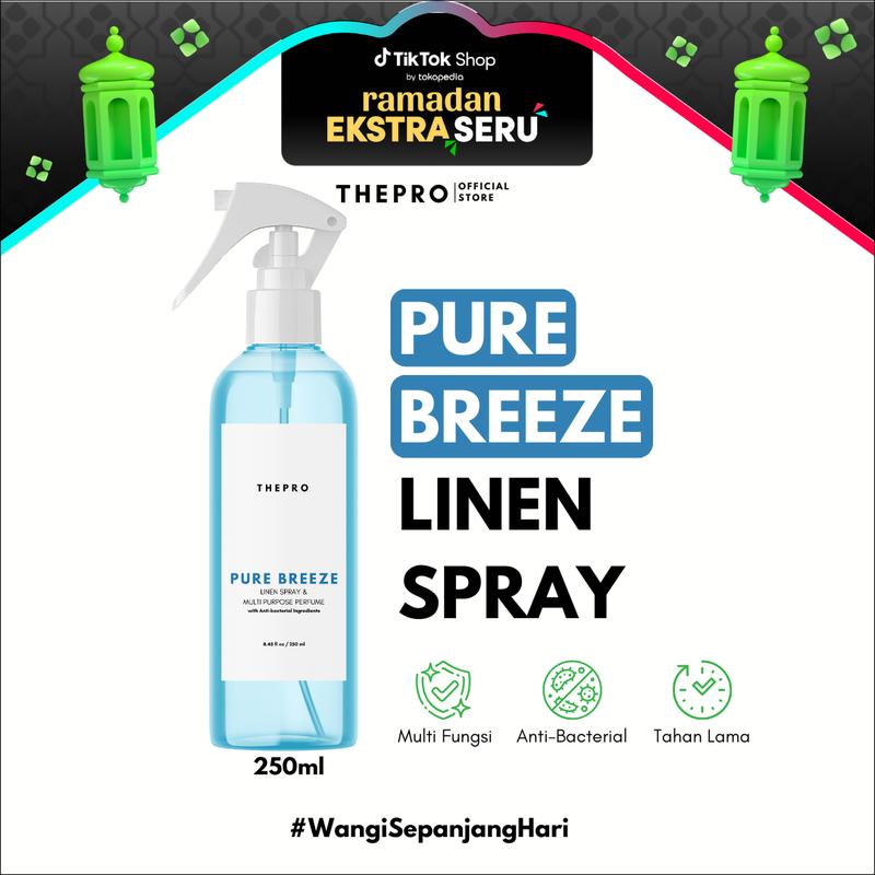 THEPRO PURE BREEZE LINEN SPRAY ANTI BACTERIAL Pengharum pewangi  ruangan 0