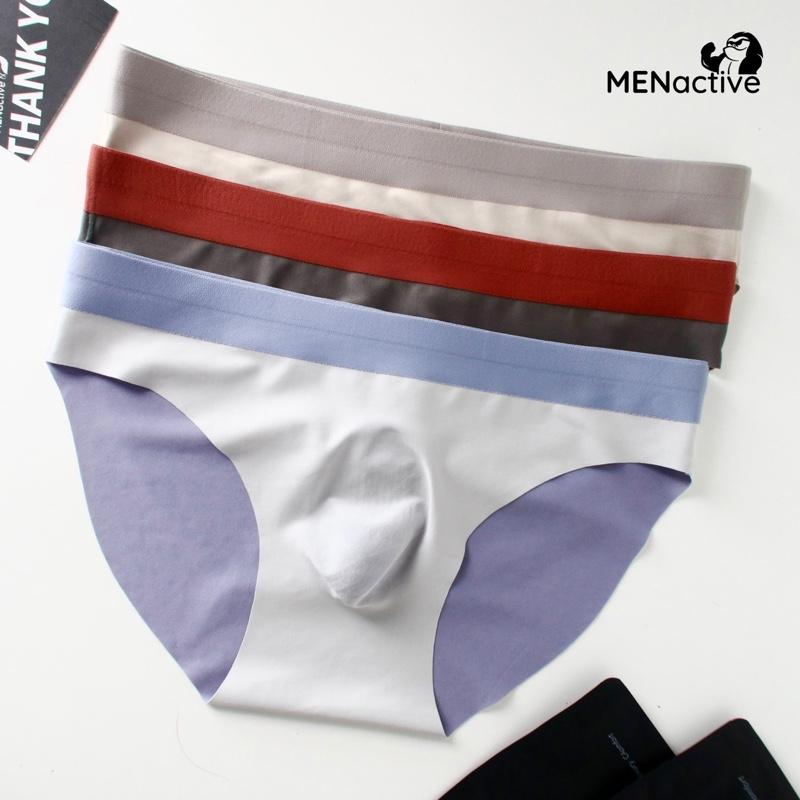 COMBO 3 Quần lót tam giác nam cao cấp Menactive vải Modal sợi gỗ sồi tự nhiên mềm mịn thoáng khí QT08