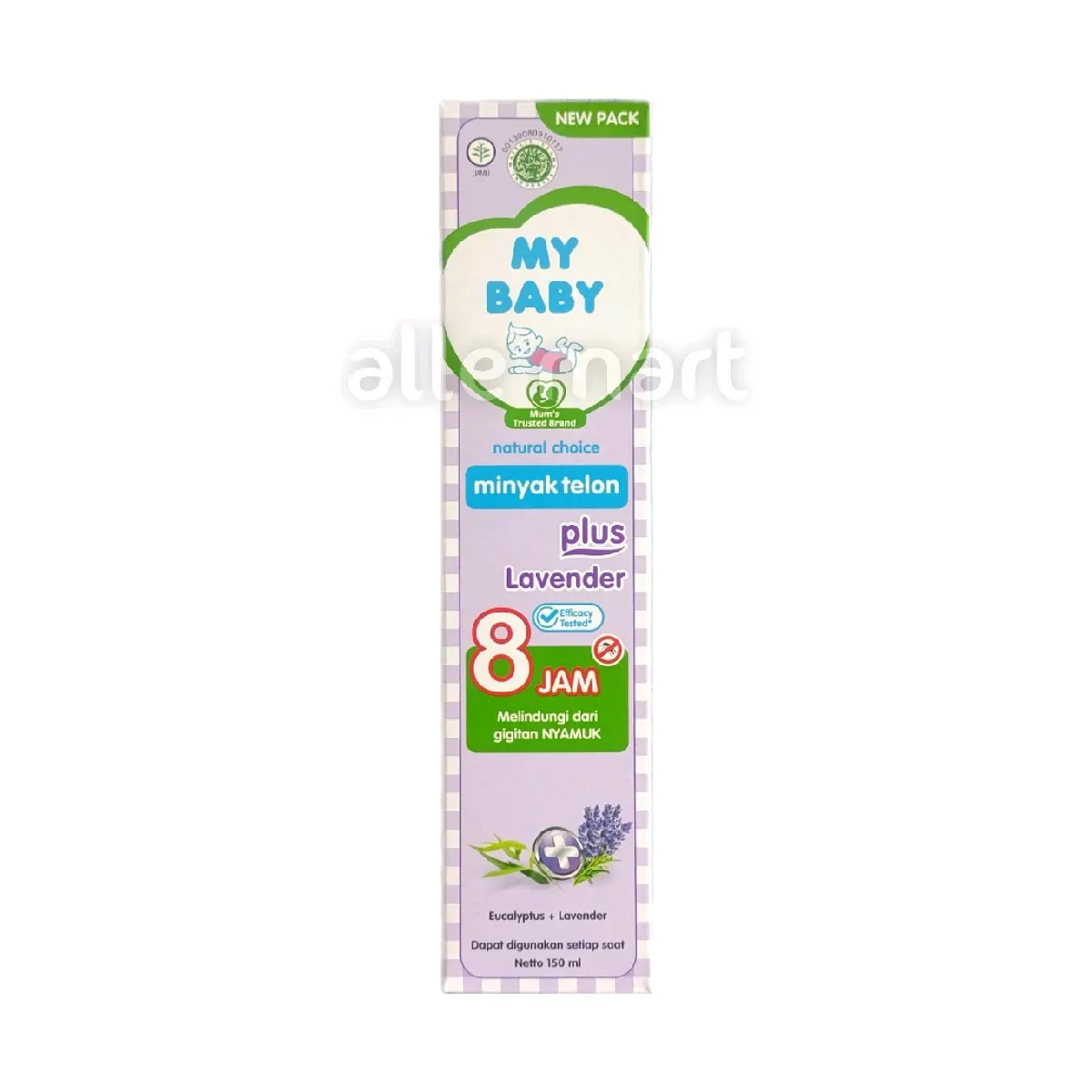 My Baby Minyak Telon Plus Aroma Lavender Ungu 150 ml Menghangatkan Kulit Bayi