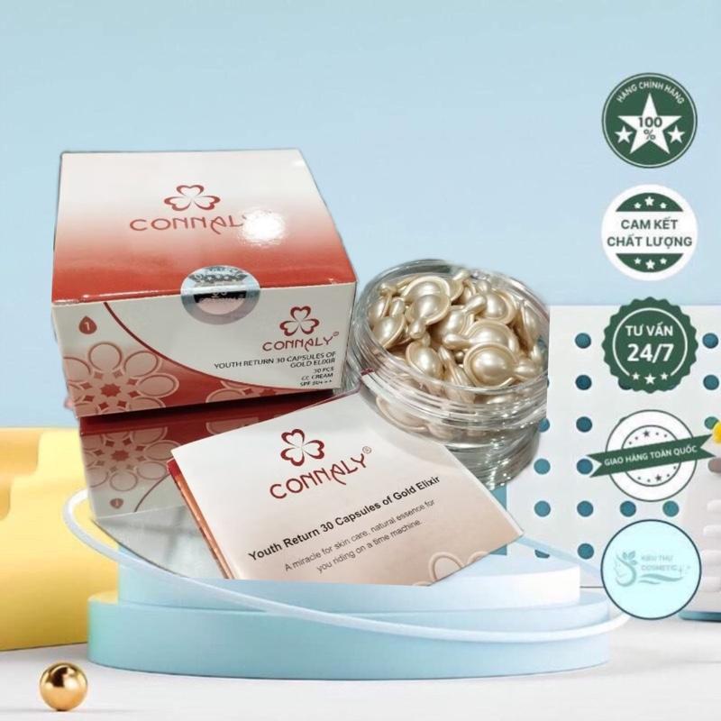 Viên BB Kem Nền Trang Điễm Connaly Che Khuyết Điễm - Dưỡng Da Và Chống Nắng với SPF 50 0