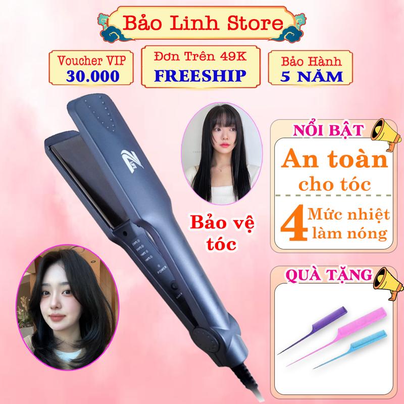 Máy duỗi tóc ép tóc Z369 máy là kẹp làm thẳng tóc chính hãng kéo tóc thẳng không gây hư tổn bán kèm máy dập xù bấm tóc mini máy uốn xoăn
