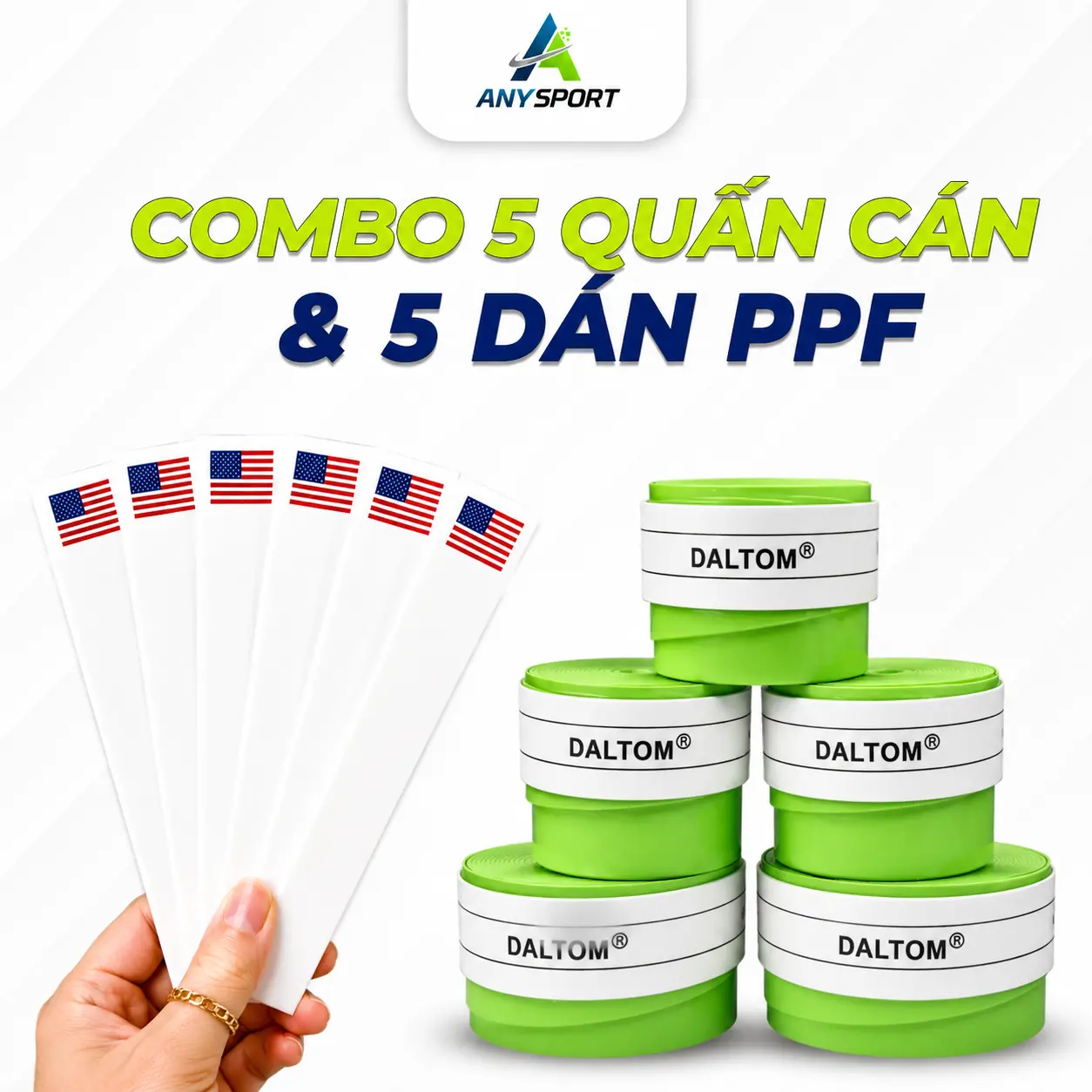 5 CUỘN XANH LÁ + 5 MIẾNG PPF