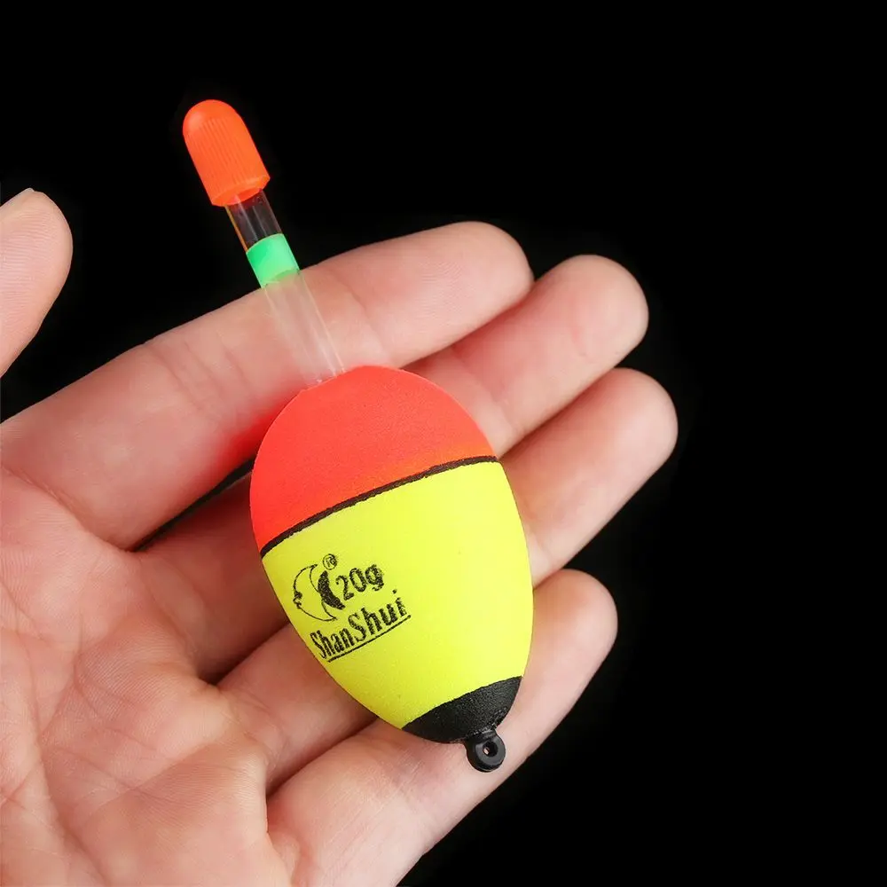 2pcs/set 5g/8g/10g/15g/20g/30g/40g/50g/60g/70g/80g High Quality Bobber Luminous Eva Foam Light Stick Fishing Night Float Ball Boia
