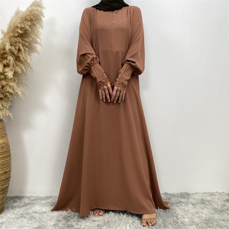 Product Introduction of 6693#  2 Piece Set Set Khimar (Jubah Free Khimar) New Fashion Prayer Muslims Women Lace Party Gift Dress And Khimar 19