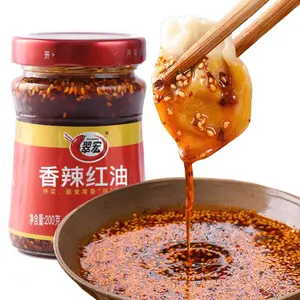 Sichuan Cuihong Spicy Chili Oil/Saus Cabe Pedas 200gr Makanan Sambal