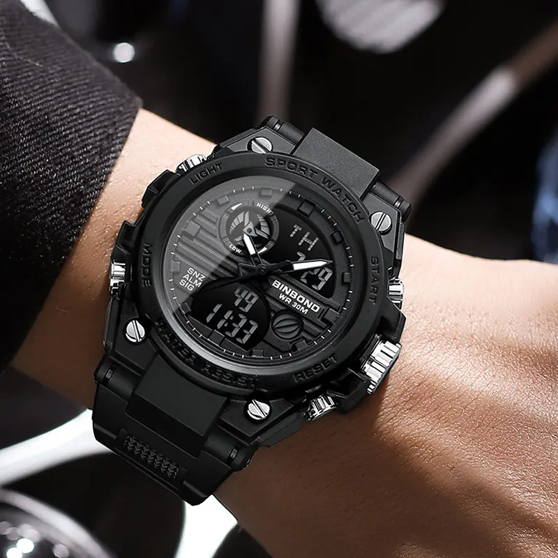 Fashion electronic watch 3c digital display waterproof luminous accurate timing watch 2