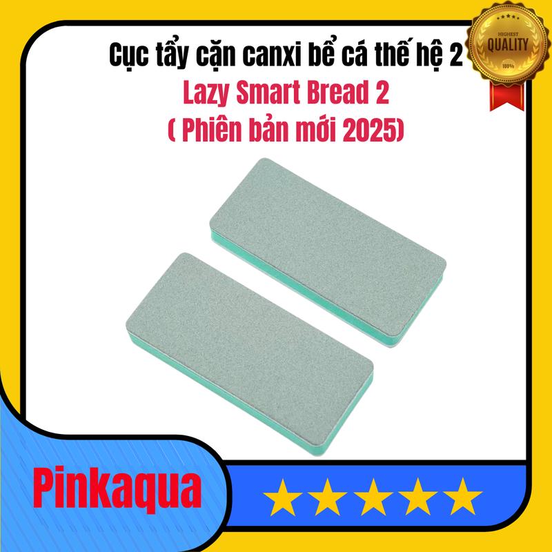 Mua 2 tặng 2 Cục tẩy cặn canxi bể cá thần kỳ Lazy Smart Bread 2 thổi bay cặn canxi trên thành bể cá cảnh thủy sinh dễ dàng Vuông