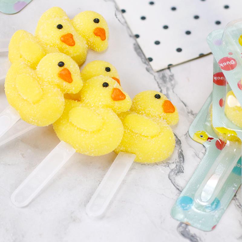 SWOOT-【Vitamin C + Nước trái cây】 Kẹo dẻo que hình vịt & gấu – Hộp 28 que (chuối / dâu / vịt con / gấu nhỏ) – Vị trái cây tổng hợp – Kẹo ăn vặt cho trẻ em 5