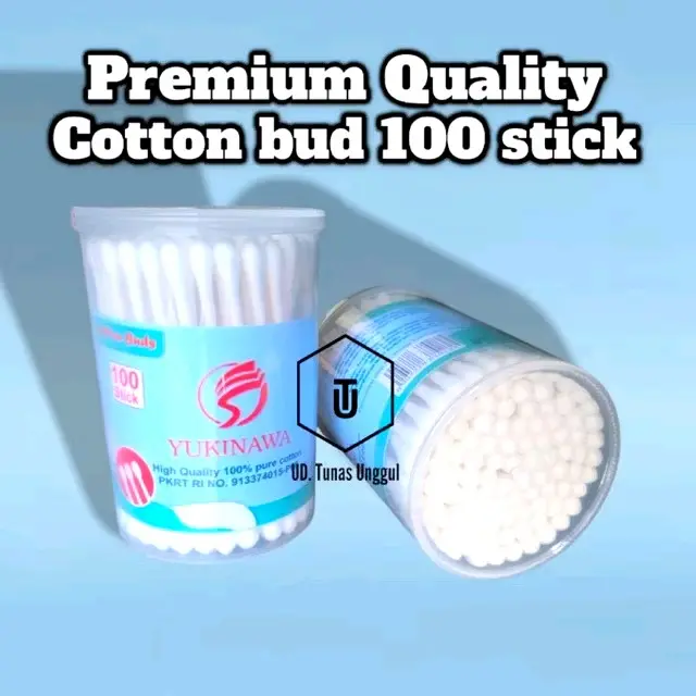 Cotton Bud Dewasa Tabung Isi 100 Pcs - Untuk Wajah yukinawa/hossana