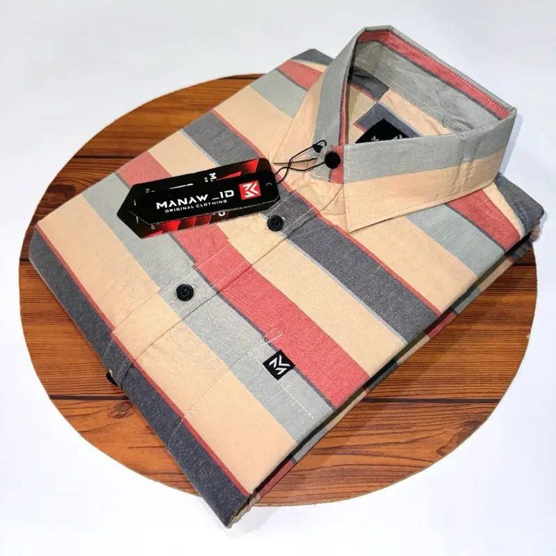 kemeja lengan pendek pria motif kotak import distro terbaru 6