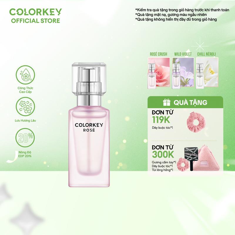 [MỚI] Nước Hoa COLORKEY ROSÉ 10ml EDP – Tinh Dầu Nước Hoa Nồng Độ 20% Perfume, Lưu Hương, Hương Thơm Tinh Tế