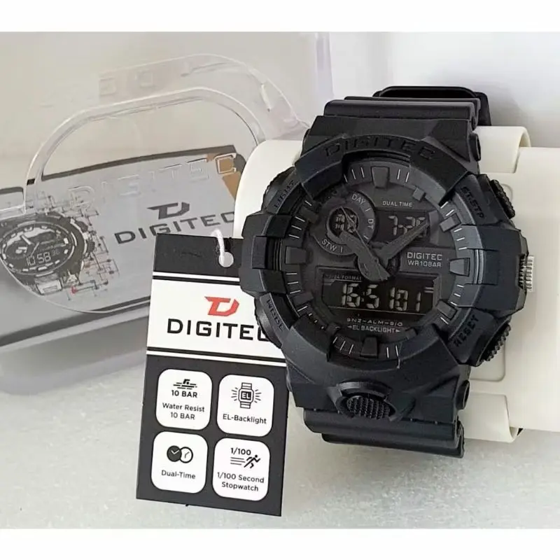Jam Digitec Water Proof Profesional Original 2112 ( Free Box dan Baterai Cadangan ) 0