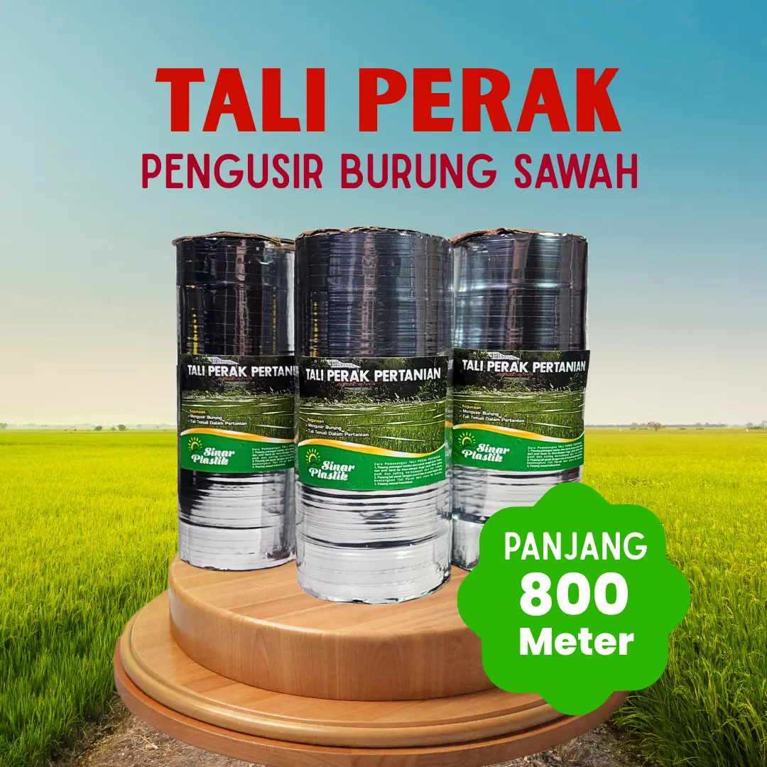 Tali Perak Pengusir Burung Hama Padi Panjang 800 Meter