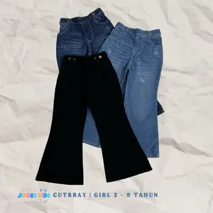 Jinskids Cutbray - Celana Cutbray Jeans Anak Perempuan 2-9 tahun