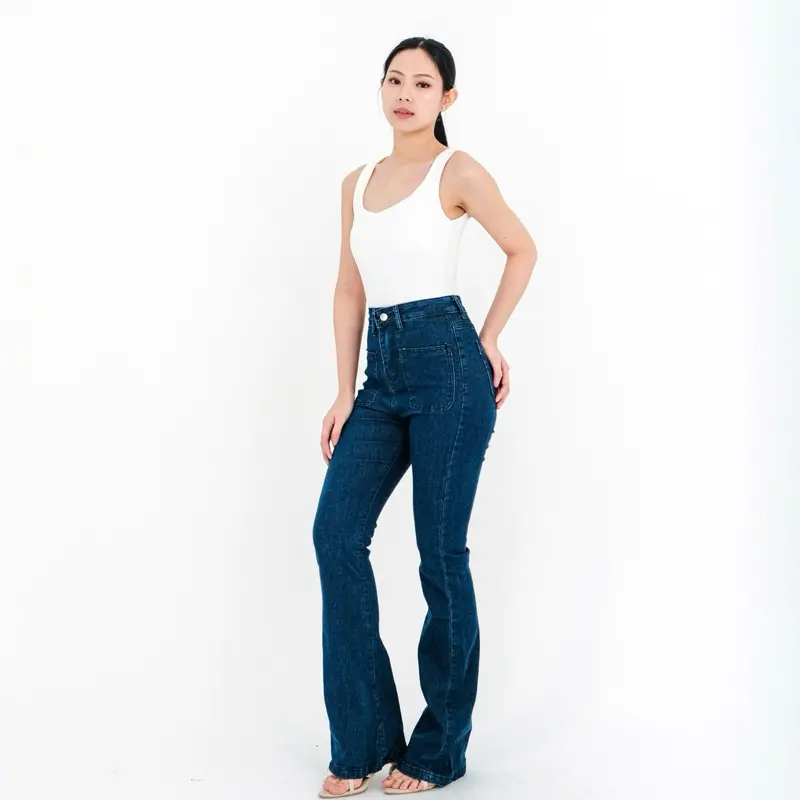 [LUXE.DLABEL] - 313 jeans | Celana jeans wanita Panjang Highwaist Wanita Jeans Jeans Wanita Polos Ripped Jeans Highwaist  Skinny Jeans Highwaist Baggy Wideleg Jeans Kulot jeans Boyfriend J 4