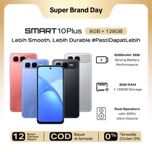 [Authorized Infinix] Infinix Smart 10 Plus 8/128GB - Up to 16GB Extended RAM - 6.67 inch 120Hz HD+ - T7250 - 6000 mAh