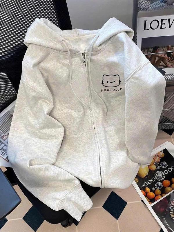 Áo Khoác Nỉ Hoodie Zip Nữ Hình Gấu Cute Nón 2 Lớp Form Rộng Nhiều Màu CÓ TÚI TRONG