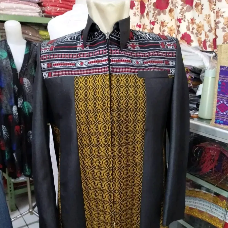 JASKET KOMBINASI MOTIF SUMATERA 1