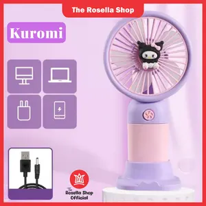 [Rosella] COD Kipas angin Mini Fan Rechargeable Battery Kipas Angin Mini Portable
