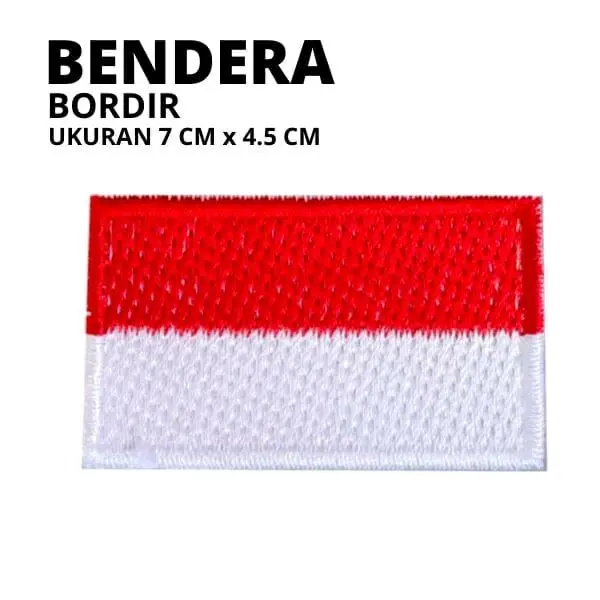 Bet logo bendera merah putih SD/SMP/SMA asesoris sekolah