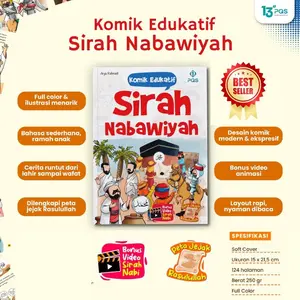 Komik Edukatif SIRAH NABAWIYAH —- Edukasi buku anak bayi full color Ilustrasi