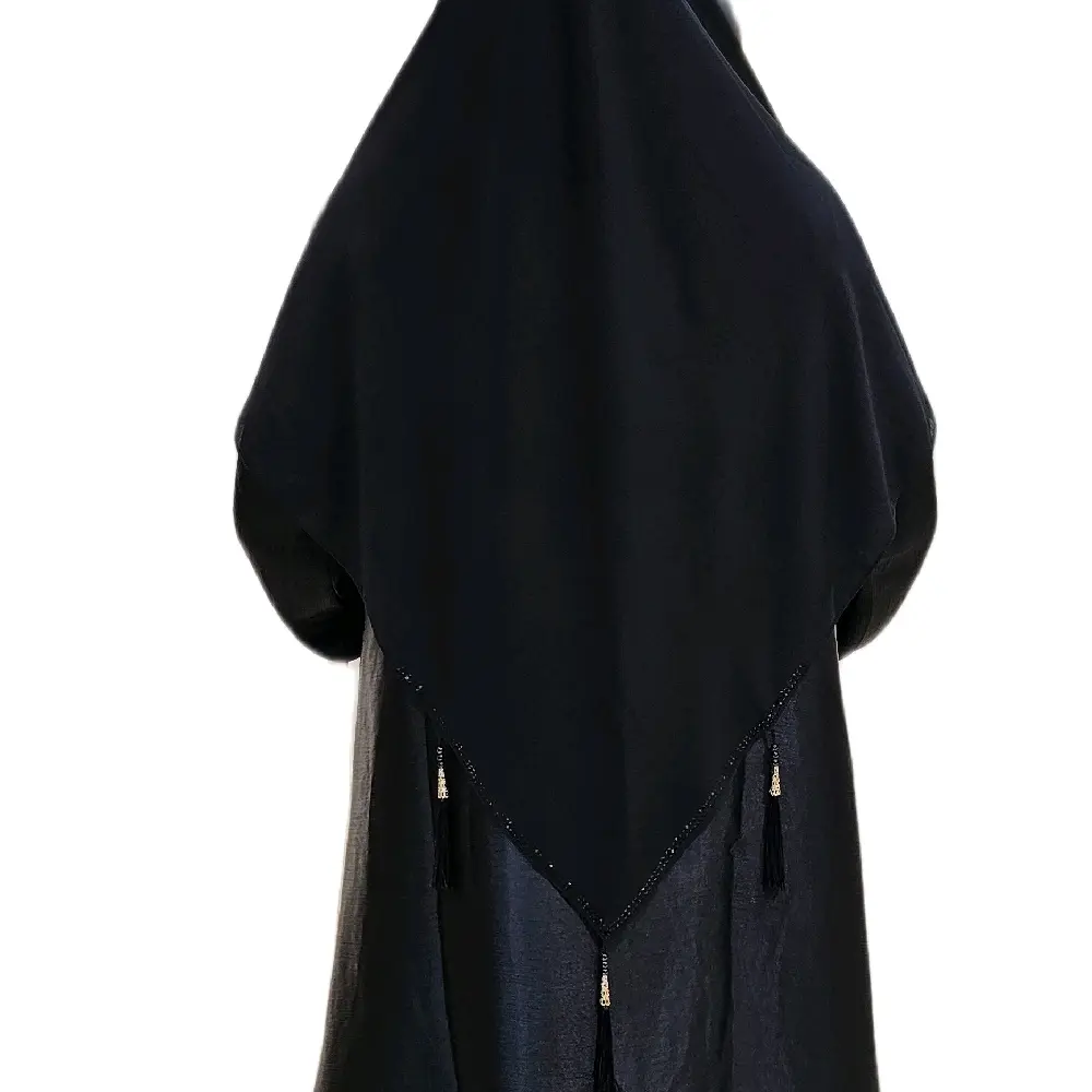 Jilbab Segi empat instan/ceruty simpLe/by Aniezza/ Kerudung Wanita Hitam Layer Syari 140cm