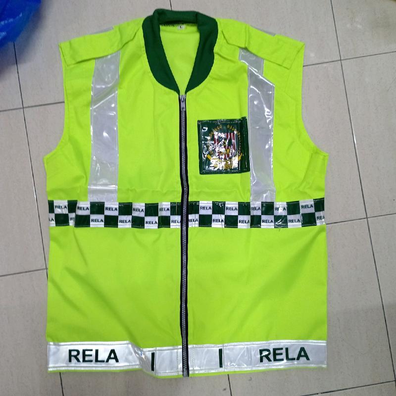 Rela vest green/hijau vest with logo reflector set complete set ...