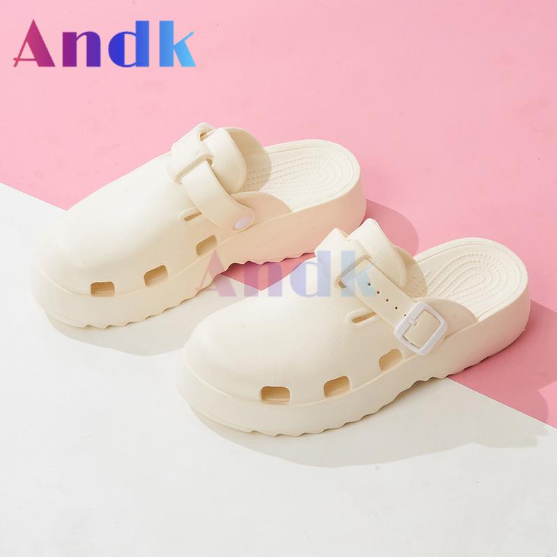 Product Introduction of Andk 2025 Sandal Wanita Wedges Korea Sandal Slop Premium Platform Sandal Wanita Sepatu ibadah Muller Clogs Cewek Sendal 39