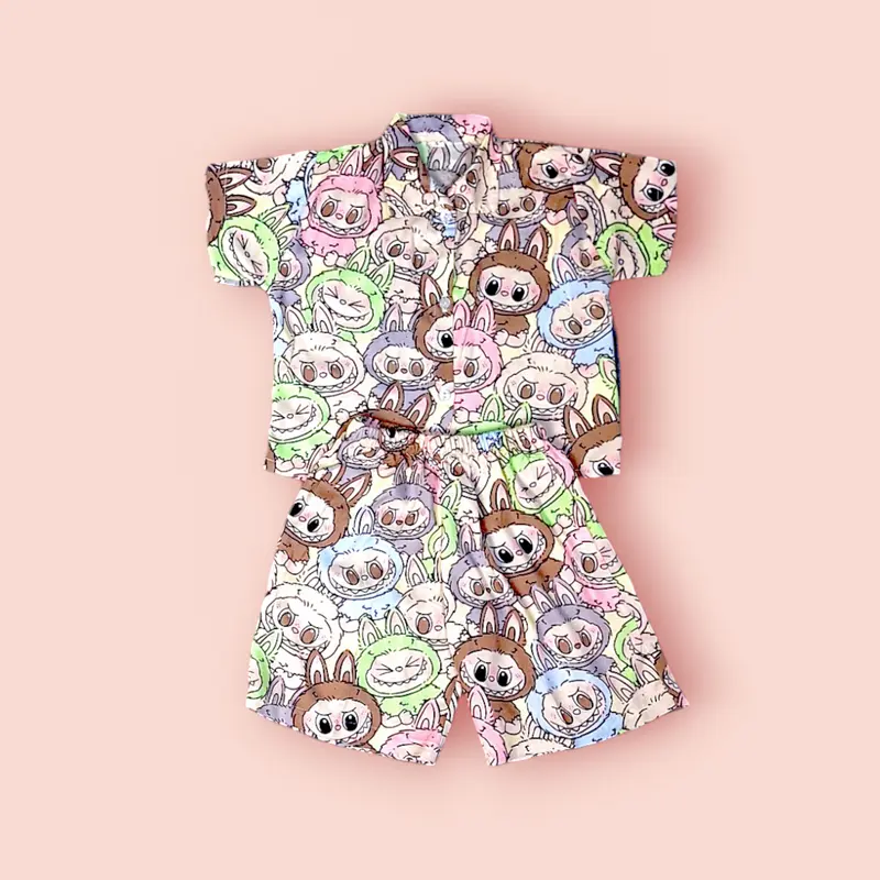 [ HARGA SATUAN YARA ONE SET UNISEX ] Setelan anak laki-laki / setelan anak perempuan Bayi 3 Bulan - 8 Tahun dan Baju Setelan dewasa Ld 110 dan  Ld 120 Bahan rayon motif Kids 3