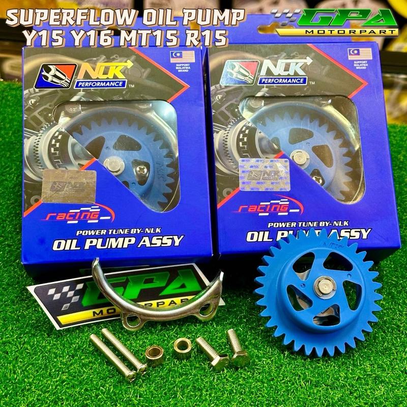 NLK PERFORMANCE SUPERFLOW RACING OIL PUMP CNC 26MM GEAR 33T Y15ZR ...
