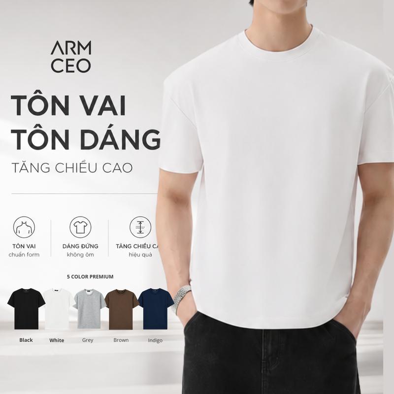 Áo thun ARMCEO Oscar 2026 chống nhăn, tôn dáng công nghệ mới, siêu mềm mịn đứng form 300GSM
