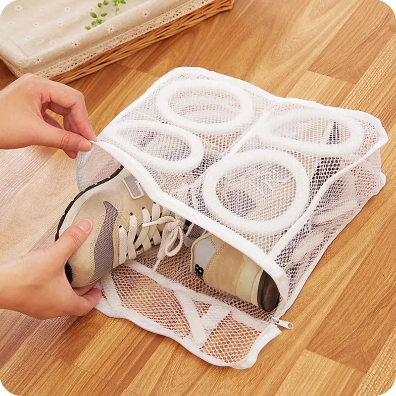 Washing Machine Shoes Bag Anti-deformation Zipper Laundry Bag Clothes