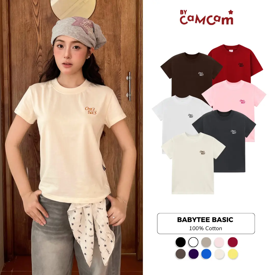 Áo BABYTEE BASIC Nhiều Màu Bycamcam Top Cổ Tròn Nữ Women AMD015