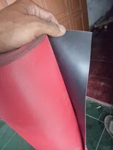 [ LEBAR 55cm 60cm 70cm 90cm 110 CM PANJANG PER 1 Meter ] Karpet KARET Talang Air POLYETHYLENE Warna MERAH Hitam Anti Air Anti Bocor Lentur Anti Sobek TEBAL