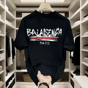 [COD]Kaos pria distro Pasangan Baru Memakai Kaos Katun Lengan Pendek Tren Plus Ukuran Lengan Pendek Keren Crew Neck T-Shirtplu6k