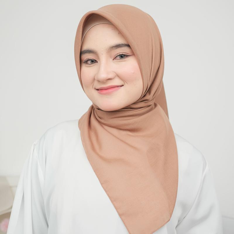 Hijab Segi Empat Zisha Persegi - Model Muslim - Square Kerudung 7