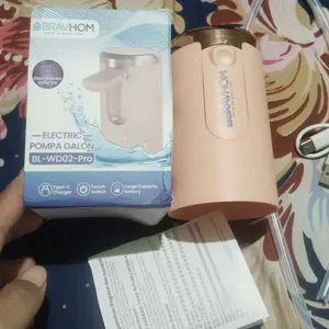 (COD)Bravhom Pompa Galon Electric Dapat Dilipat USB Dispenser Portable Galon Air Elektrik
