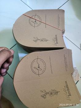 Product Review of (100Pcs) Undangan Kita Undangan Pernikahan Kantong Craft BC Softcover Aethestic Elegan from s**l 2