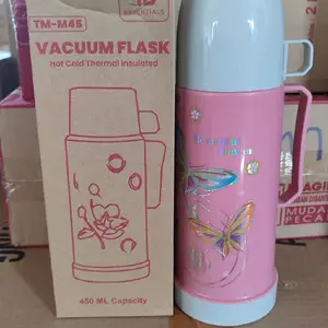 Termos TB 0,45 Liter Tahan Lama Anti Bocor Cocok untuk Kemping dan Bepergian Kapasitas 0,45 Liter Ideal untuk Perjalanan warna random
