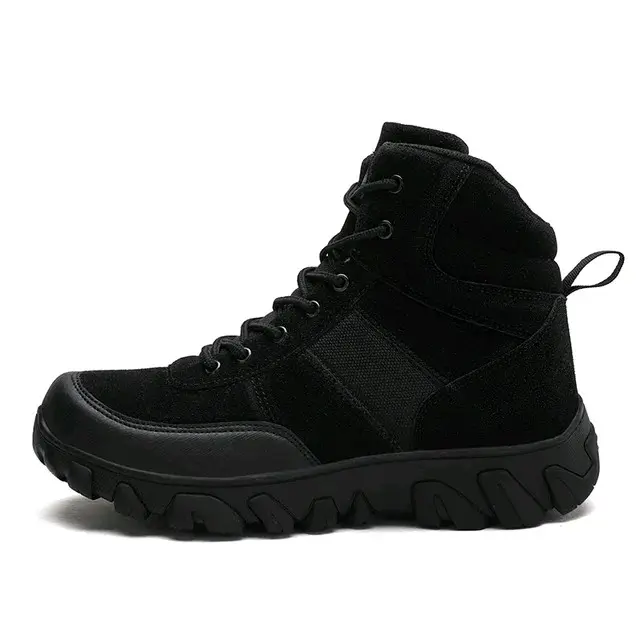 sepatu safty haiking autdor pria / wanita safty ujung besi safety sintetis fleksibel kulit domba eu:39 ringan jalan pdh Outdoor Boots safety  boots sepatu  tentara 4