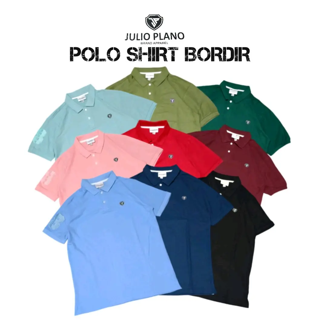 Polo Shirt JP Bordir Kaos Polo Pria Kerah Premium  Casual Distro