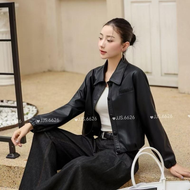 Áo da nữ hàng quảng châu ảnh thật M26