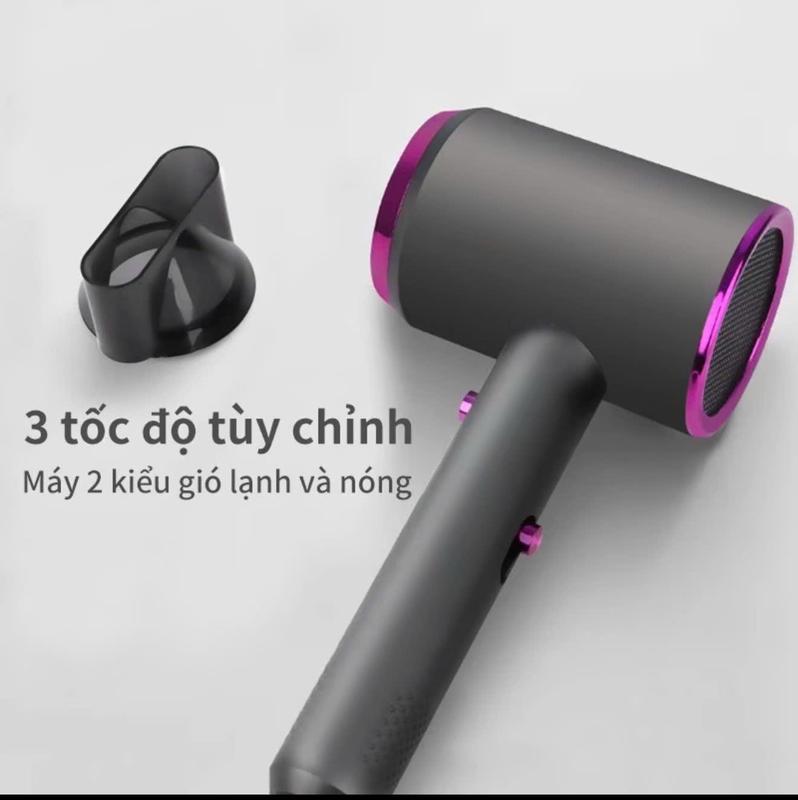 Máy Sấy Tóc Mini Công Suất Lớn Tạo Kiểu Với 2 Chiều Nóng Lạnh, CONNG XUẤT 2000W Máy Sấy Phạm Thoại Có Ánh Sáng Tím