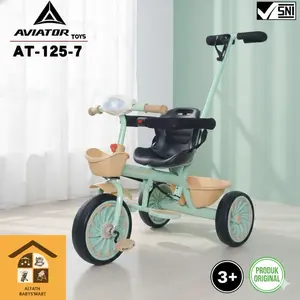 ( ALFATH BABY’SMART # FREE KARDUS BUBLE WRAP) Termurah !! Sepeda roda 3 tiga anak aviator AT 125-7 tricycle stroller bmx kayuh gowes