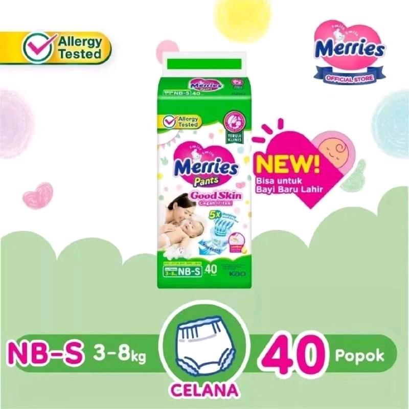 PROMO 1 pack NBS40 Merries Pants Good Skin Diapers/ Popok Bayi 0